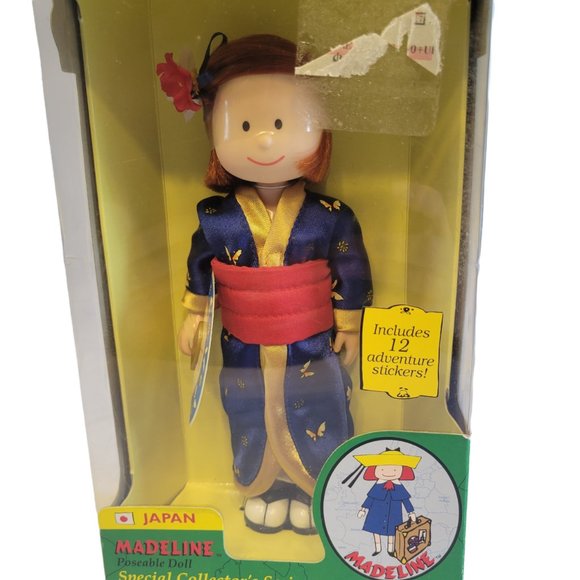 Madeline By Eden Japan International Traveler 8" Doll 2000 NIB Posable Vintage - Picture 5 of 6
